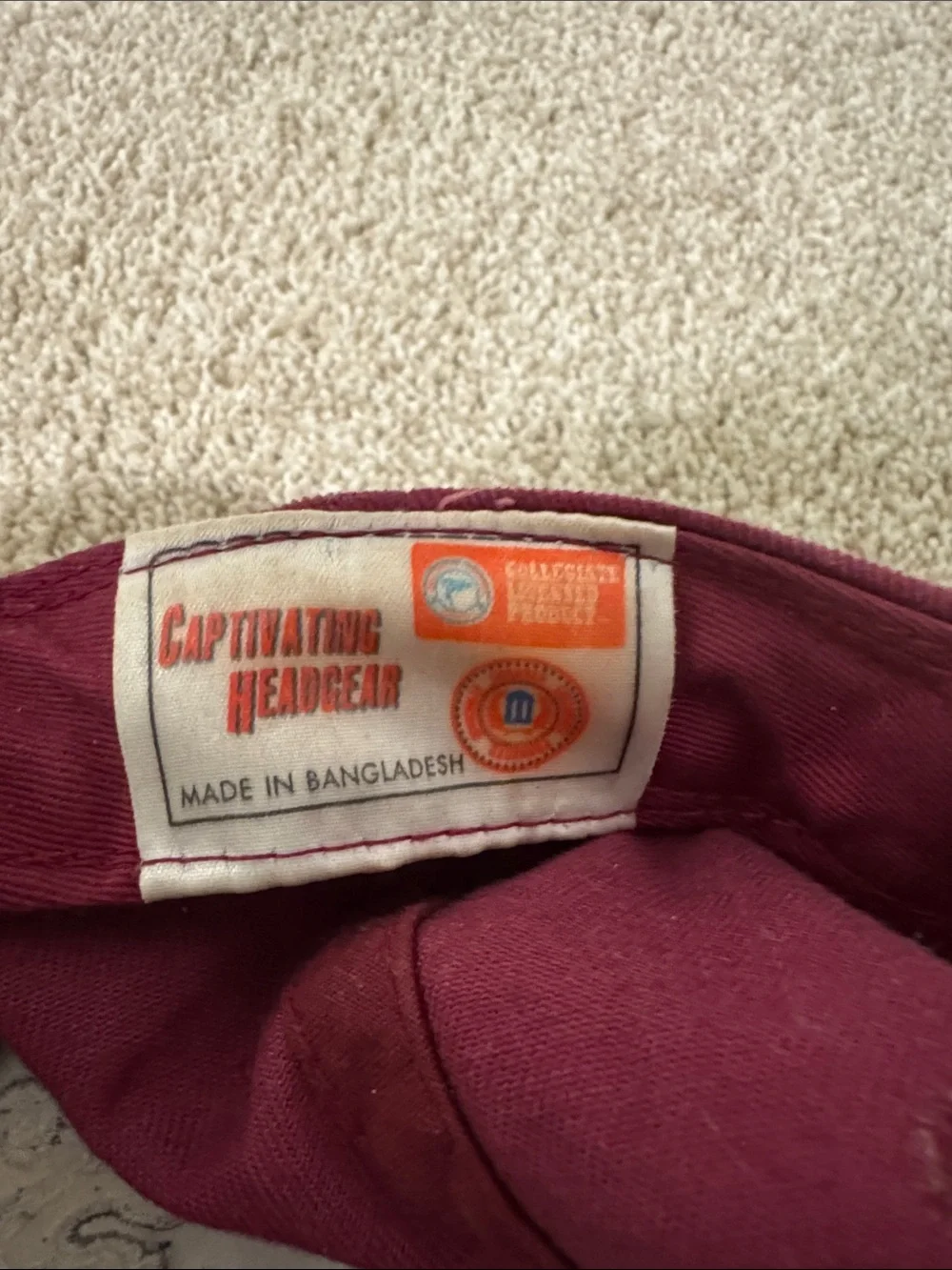 Washington St. Cougars Maroon Baseball Cap